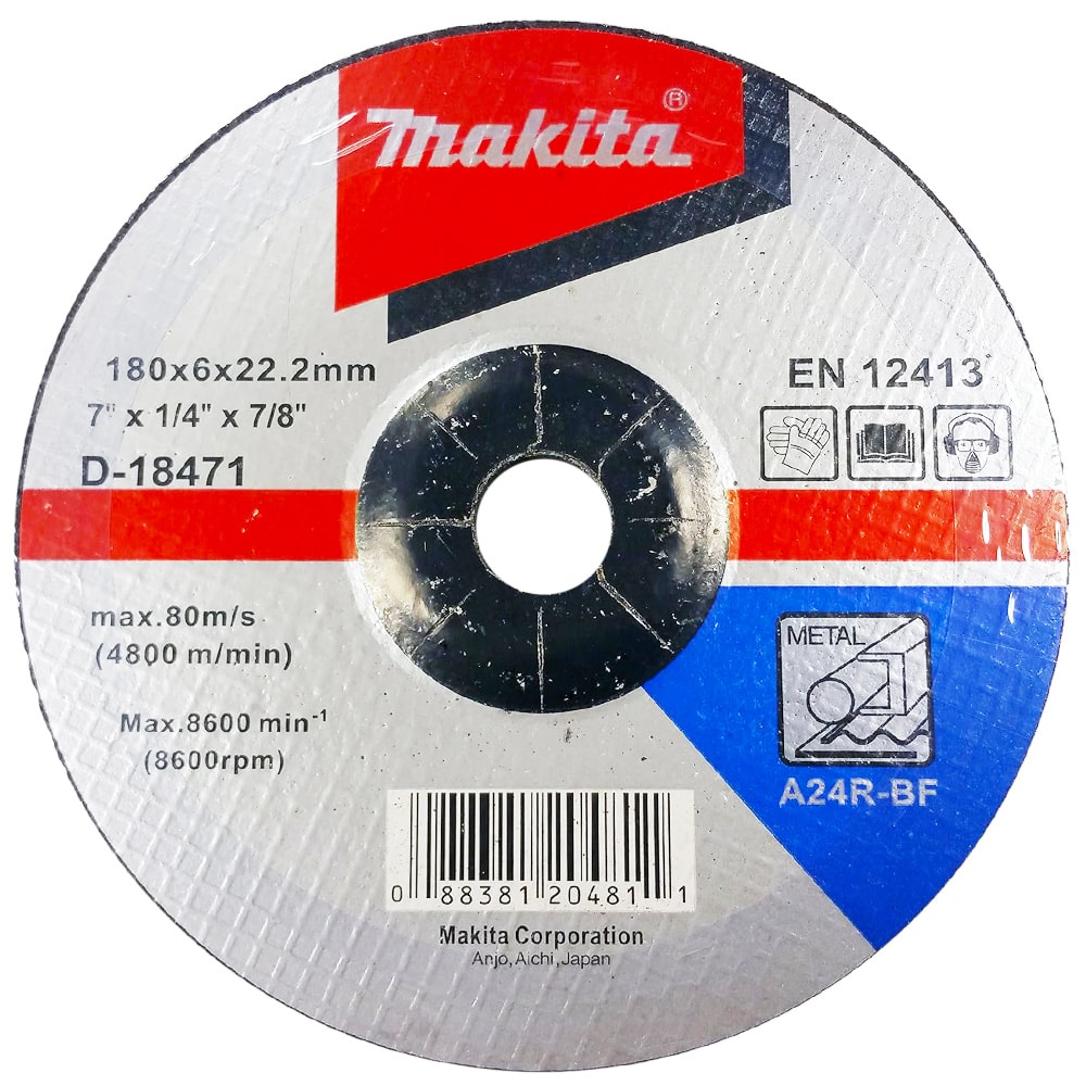 Круг обдирочный 180х6х22,23 мм по металлу, MAKITA