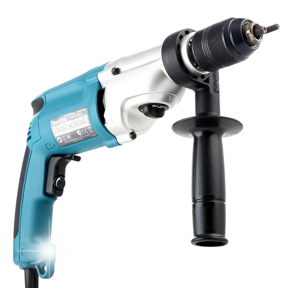 Дрель ударная HP2051F (750 Вт / БЗП_1,5-13мм / Подсветка / Кейс), MAKITA, фото 4