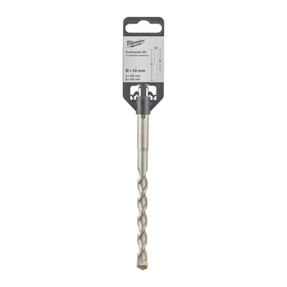 Бур по бетону SDS-Plus Contractor 2C 10х100х160 мм Milwaukee (4932471233)