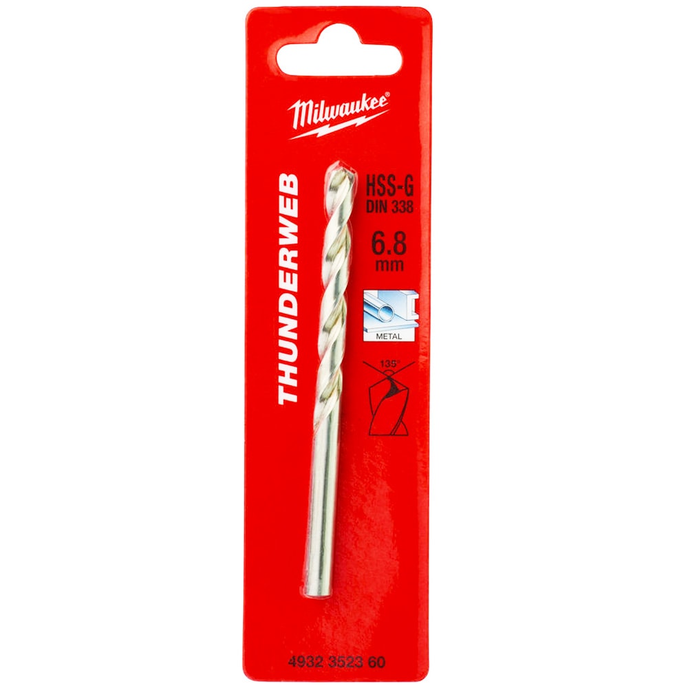 Сверло по металлу 6,8x109 мм HSS-G Thunderweb Milwaukee (4932352360)