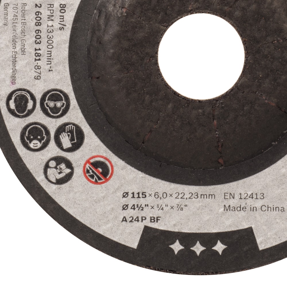 Круг обдирочный 115х6,0х22,23 мм Standard for Metal, BOSCH, фото 2