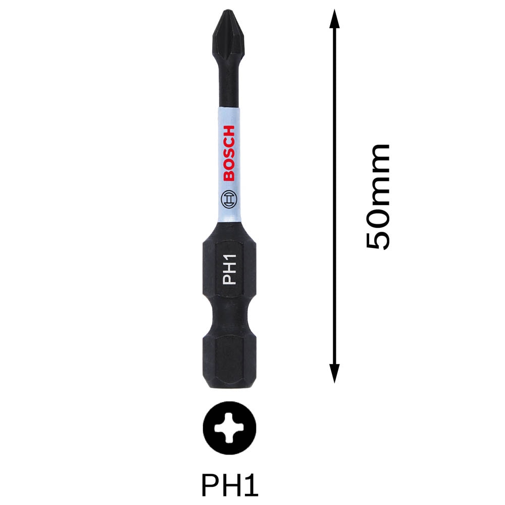 Бита Impact Control PH1 50 мм (1 шт), BOSCH, фото 3
