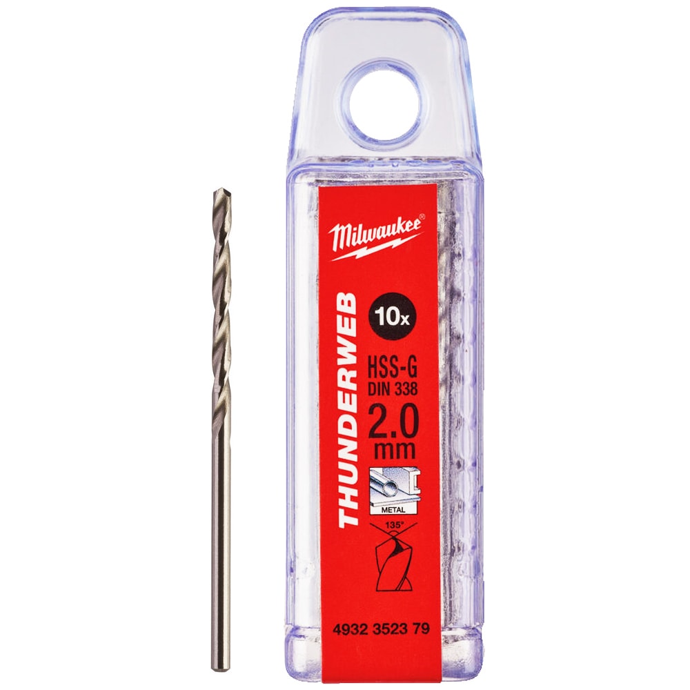 Сверло по металлу 2x49 мм HSS-G Thunderweb (10 шт) Milwaukee (4932352379)