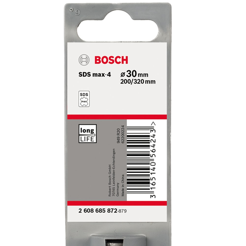 Бур по бетону SDS-Max-4 30x200x320 мм BOSCH (2608685872), фото 2