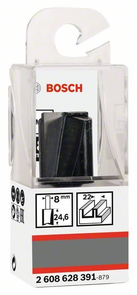 Фреза__Пазовая D22x24.6x56 / хв 8 мм, BOSCH, фото 2