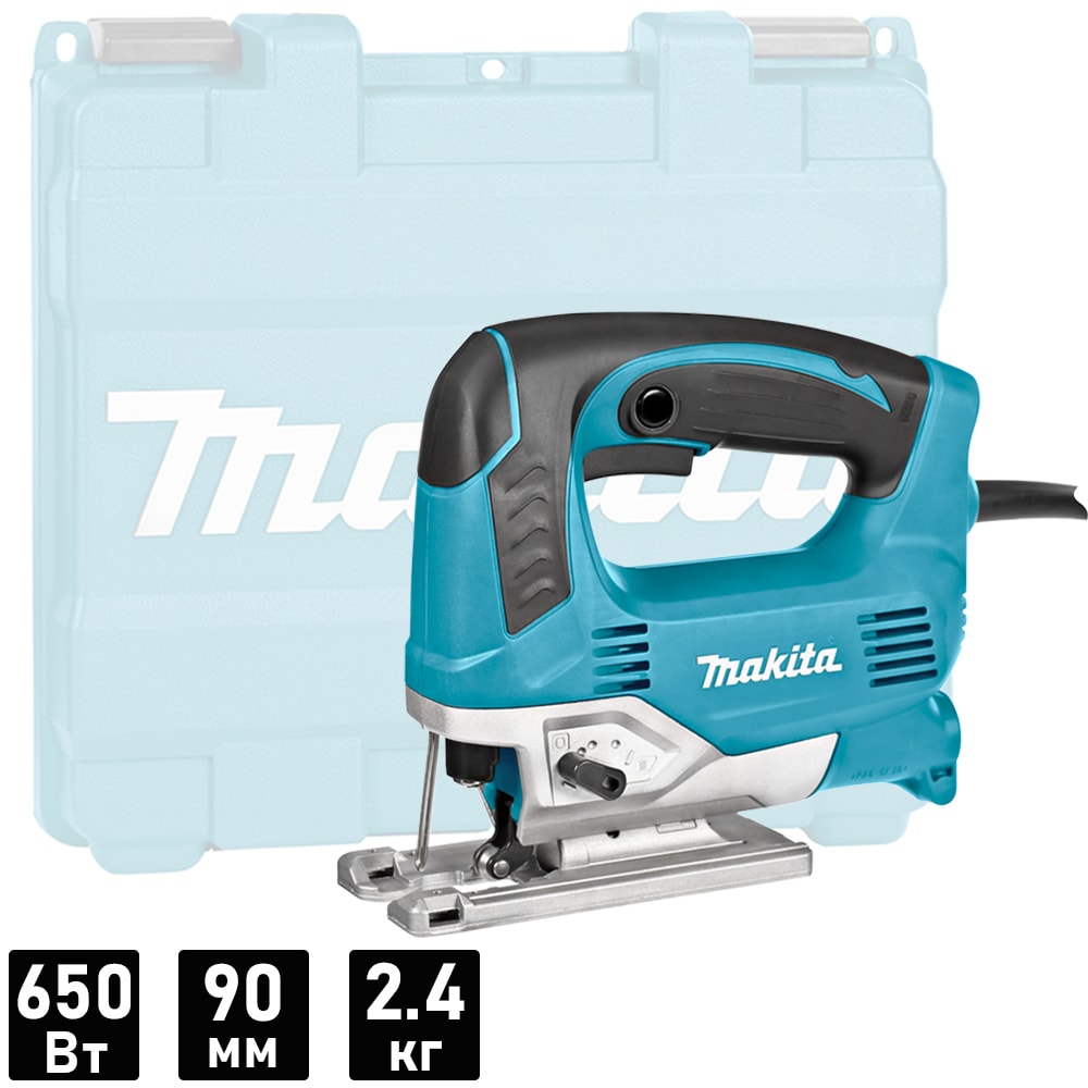Лобзик JV0600K (650Вт / Кейс), MAKITA