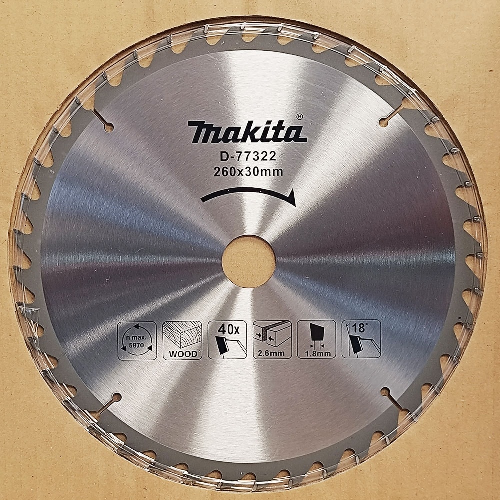 Диск пильный 260x2,6х30 мм Z40 Standard (дерево), MAKITA, фото 2