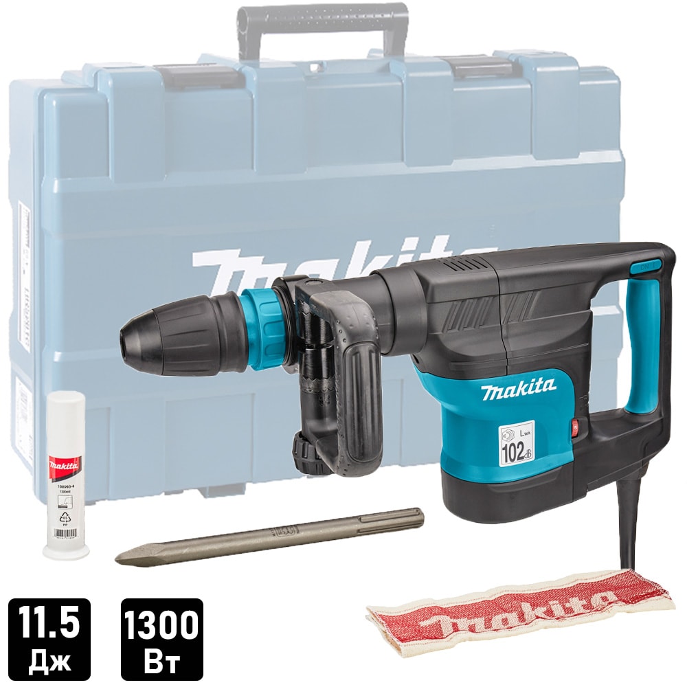 Отбойный молоток HM1101C (11,5Дж / SDS-max / Кейс), MAKITA