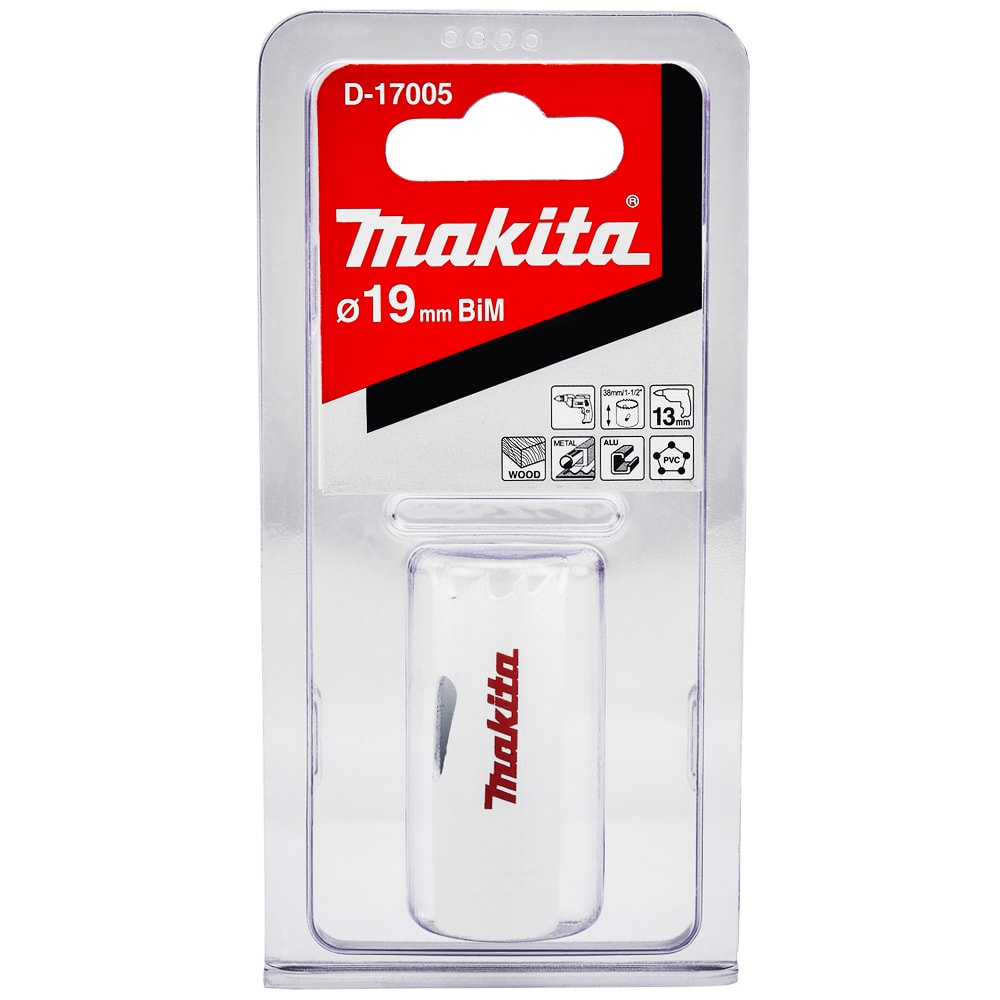 Коронка по дереву 19 мм (BiM / резьба 1/2"), MAKITA