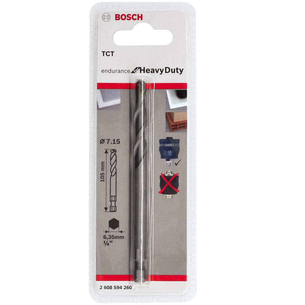 Сверло центрирующее TCT 105 мм, BOSCH