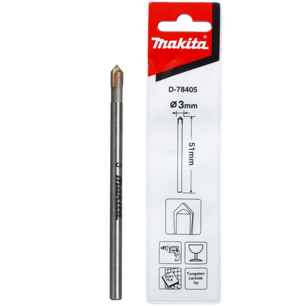 Сверло по плитке / стеклу GEN2 3 x 51 мм, MAKITA