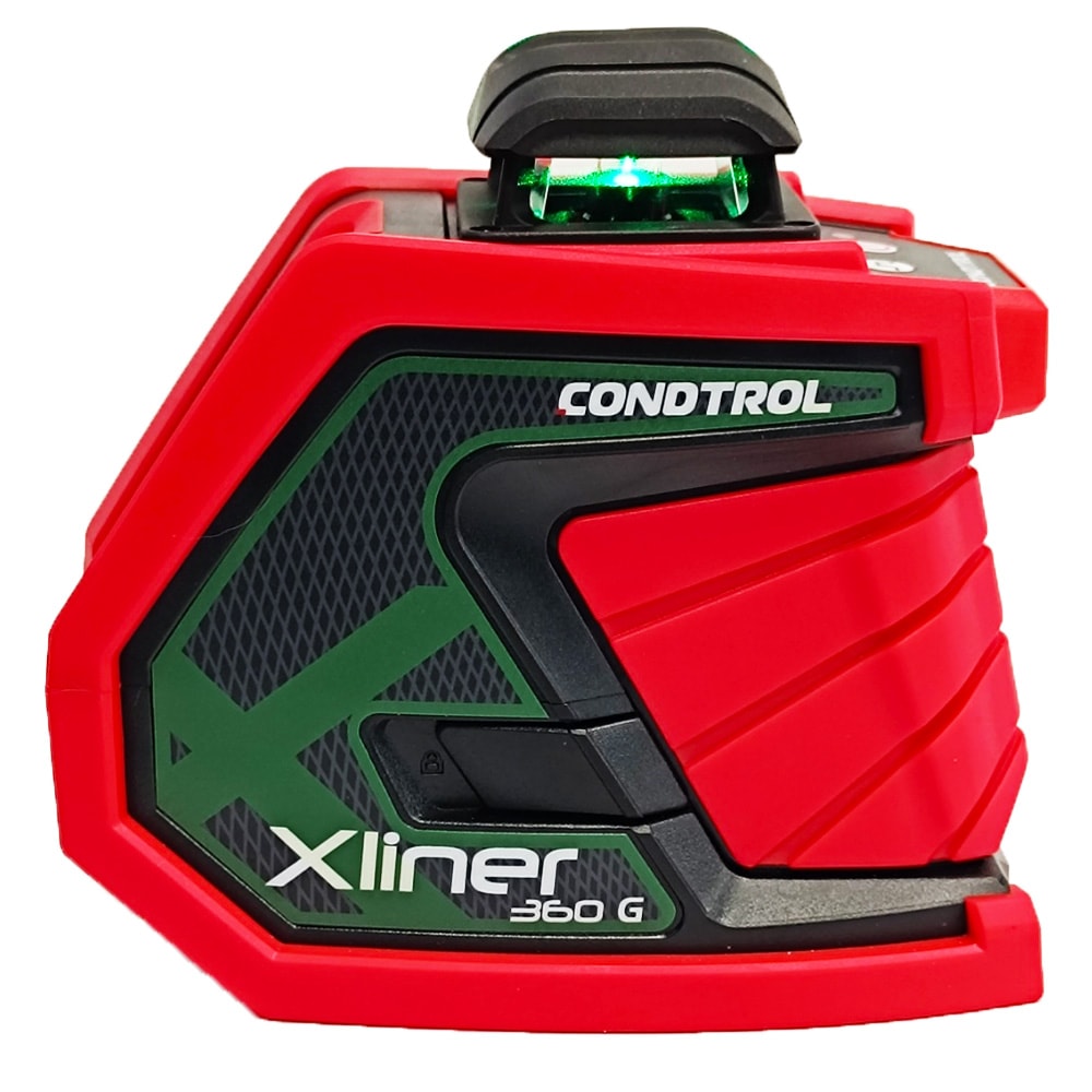 Нивелир лазерный XLiner 360G (Зеленый / 40/80 м / 2 луча / ± 0.2 мм/м / Сумка), CONDTROL, фото 7