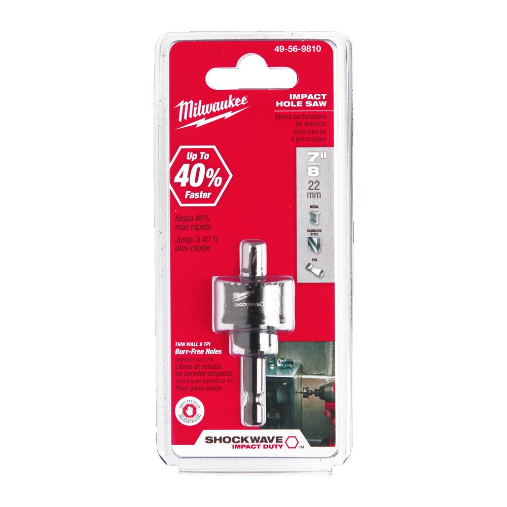 Коронка по металлу 22 мм Shockwave Holesaws Milwaukee (49569810)