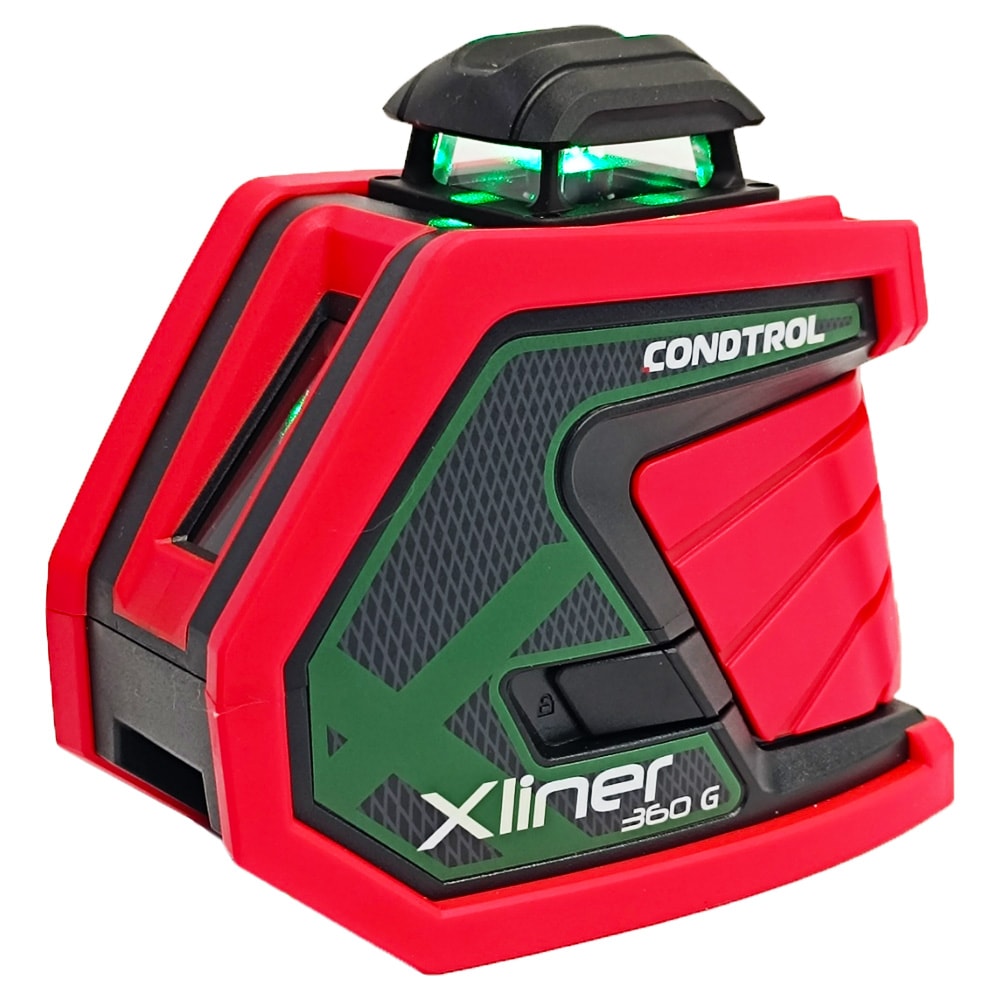 Нивелир лазерный XLiner 360G (Зеленый / 40/80 м / 2 луча / ± 0.2 мм/м / Сумка), CONDTROL, фото 6