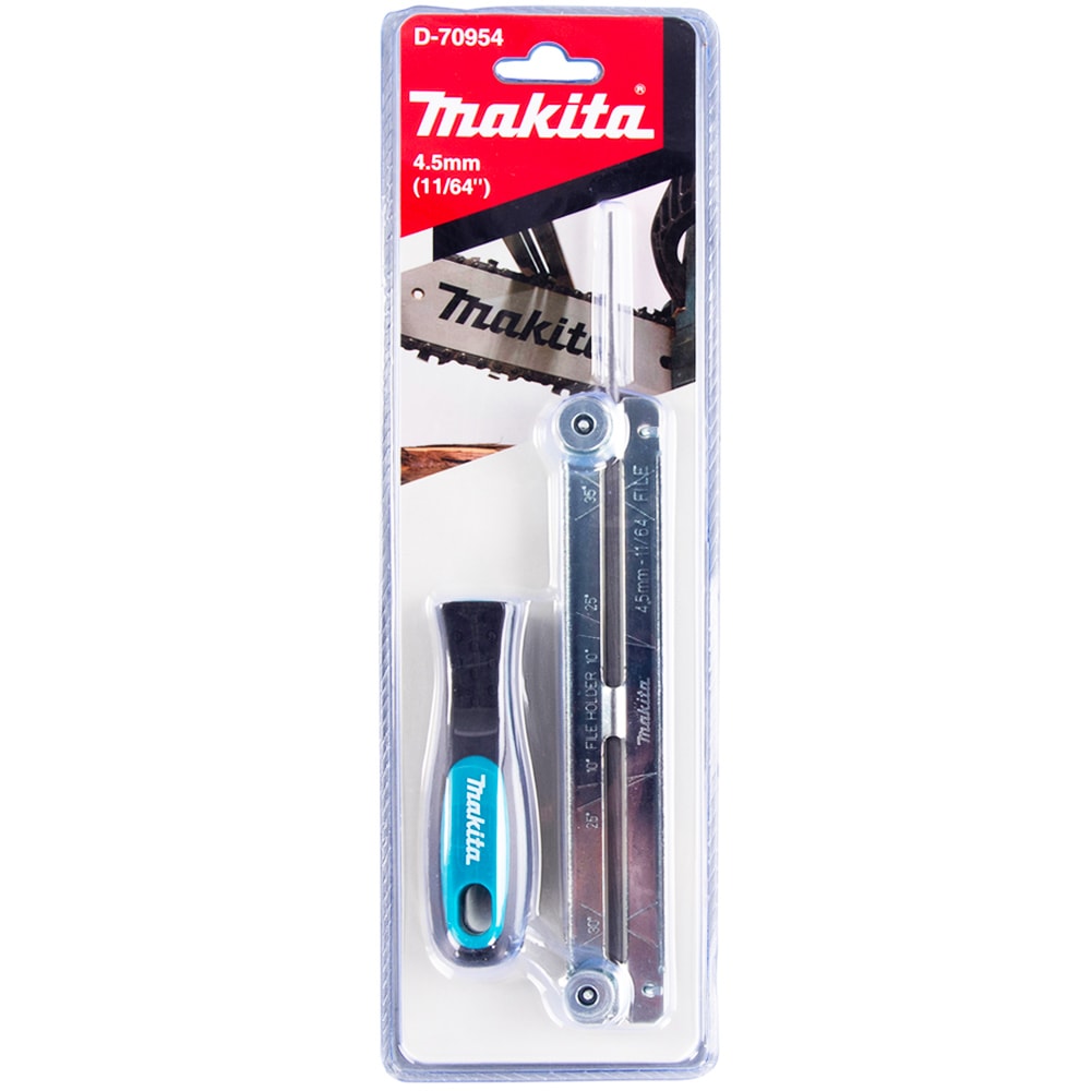 Напильник 4.5 мм с рукояткой / шаблоном для заточки цепи, MAKITA