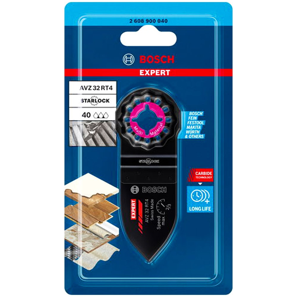 Starlock_Шлифпластина AVZ 32 RT4 EXPERT (Carbide / P40 / 1 шт), BOSCH