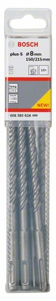 Бур по бетону SDS-Plus-5 8x150x215 мм (10 шт) BOSCH (2608585624)