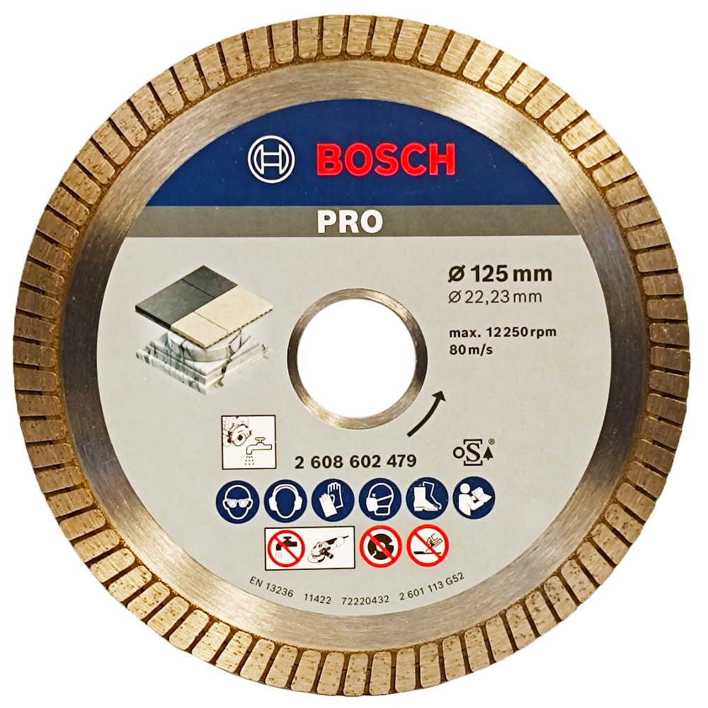 Алмазный круг 125х22,23 мм Best for Ceramic Extra-Clean TURBO, BOSCH, фото 2