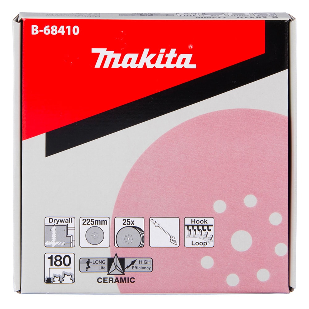 DSL800Z_Абразивный шлифовальный диск D225 мм, K180 (25 шт), MAKITA, фото 2