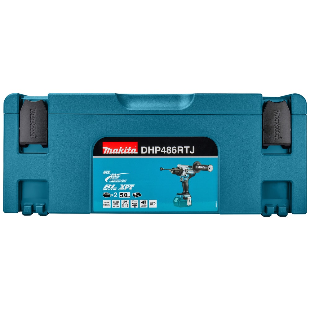 Дрель-шуруповерт ударная аккумуляторная DHP486RTJ (DHP 486 RTJ) MAKITA, фото 8
