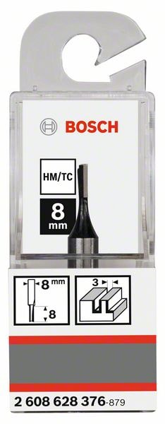 Фреза пазовая D3x8x51 / хв 8 мм BOSCH (2608628376)