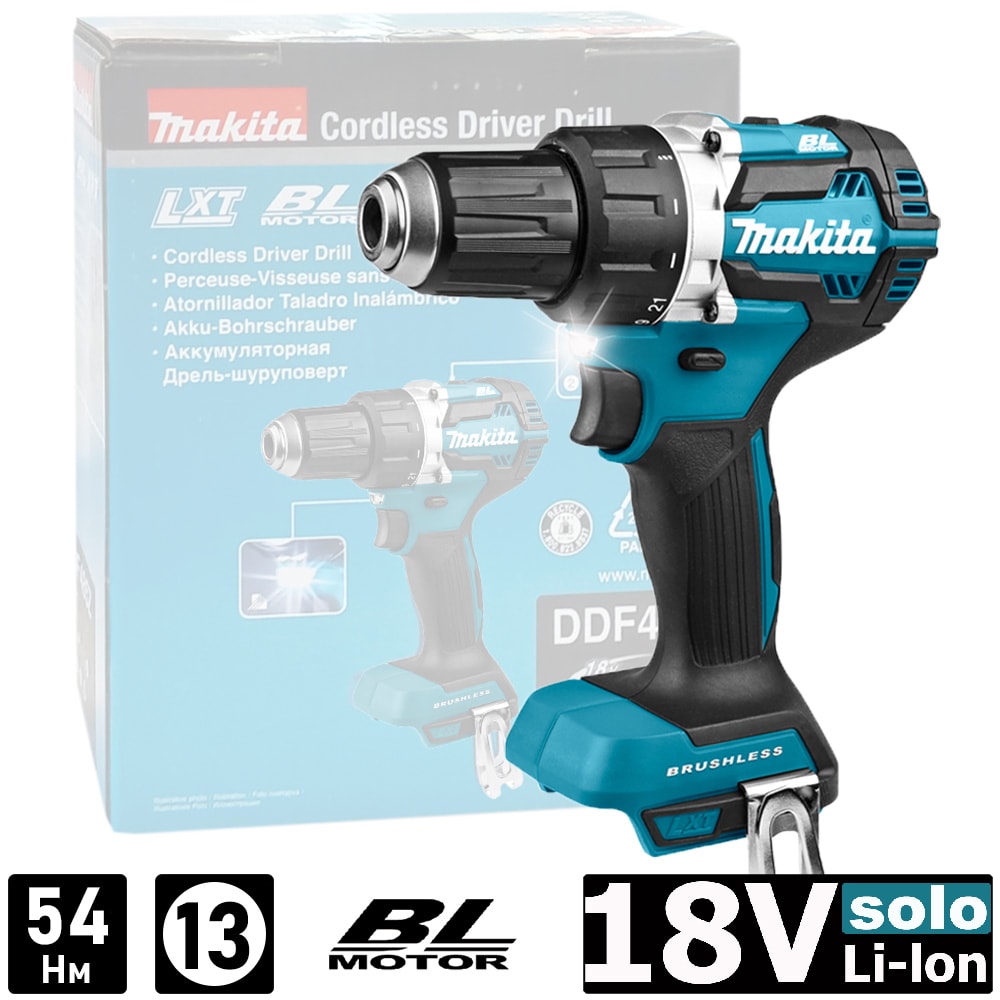 Дрель-шуруповерт аккумуляторная DDF484Z (DDF 484 Z) MAKITA
