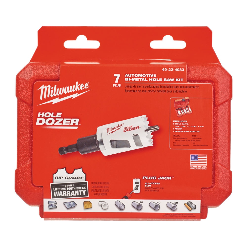Набор коронок по дереву 9-32 мм Hole Dozer Holesaw Set (7 шт) Milwaukee (49224083), фото 2