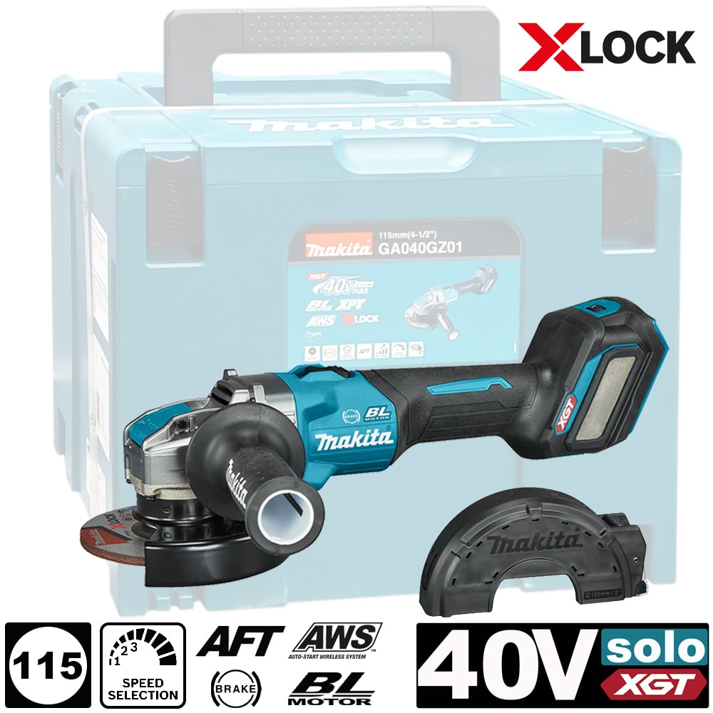 Угловая шлифмашина аккумуляторная GA040GZ01 (GA 040 GZ01) MAKITA