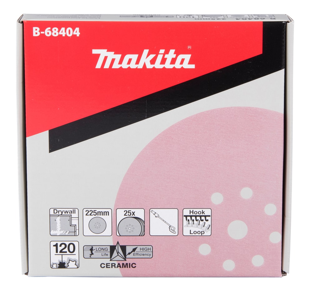 DSL800Z_Абразивный шлифовальный диск D225 мм, K120 (25 шт), MAKITA, фото 2