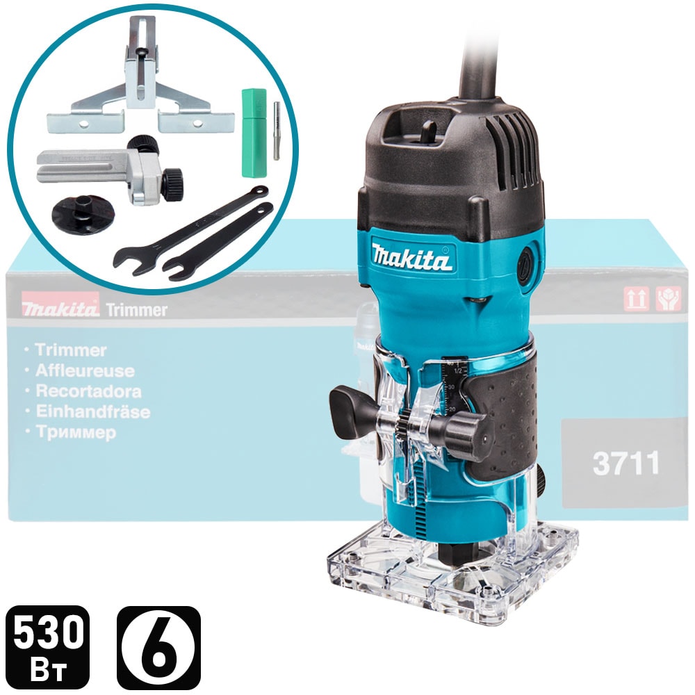 Фрезер кромочный 3711 MAKITA