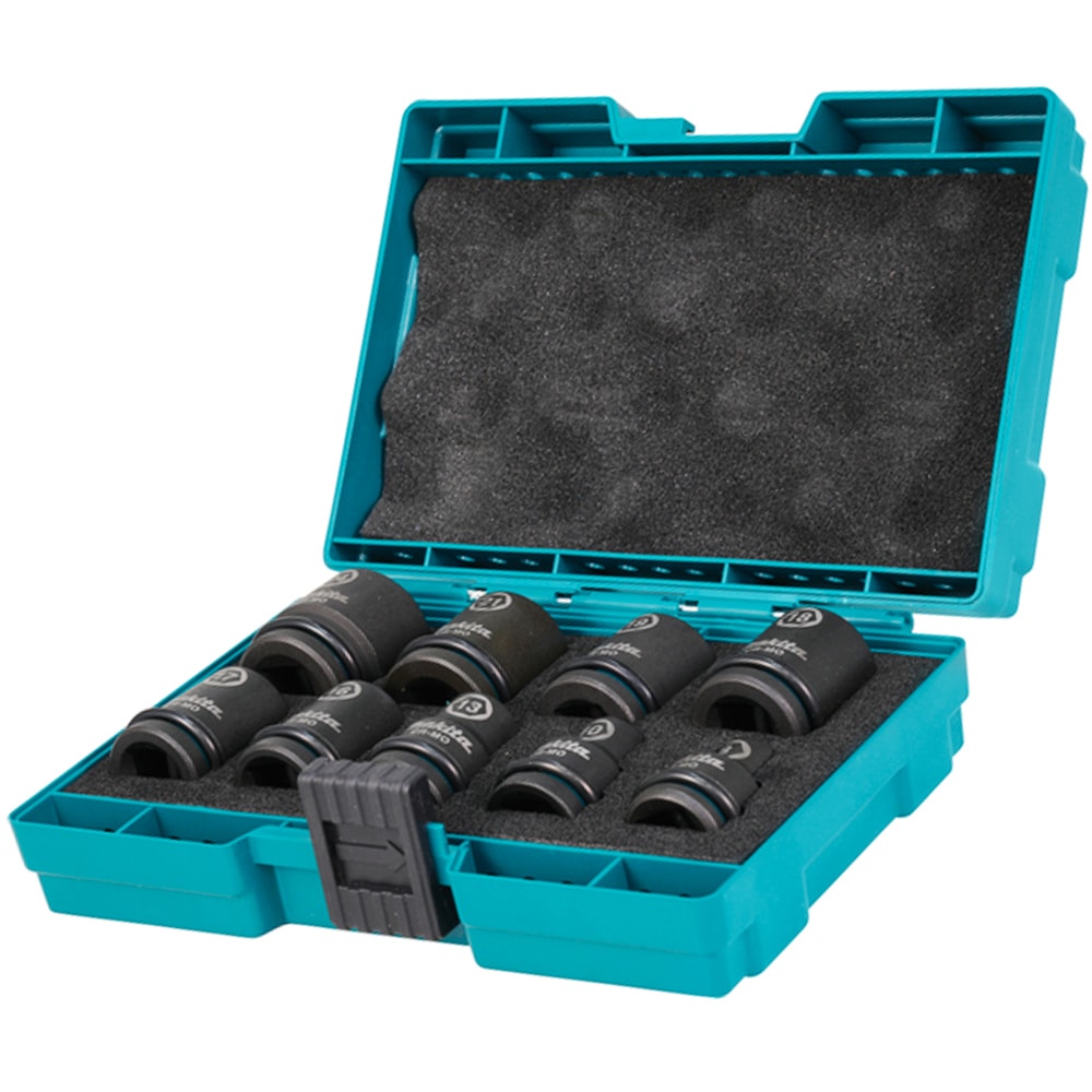 Набор головок ударных 8-24 мм (1/2", 9 шт) Impact Black MAKITA (E-16564), фото 2