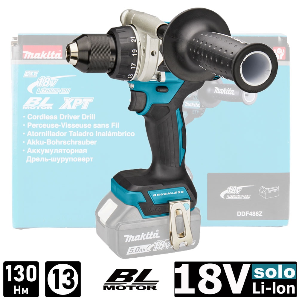 Дрель-шуруповерт аккумуляторная DDF486Z (DDF 486 Z) MAKITA
