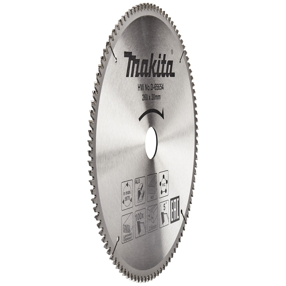 Диск пильный 260x2,6х30 мм Z100 Standard (алюминий), MAKITA, фото 3