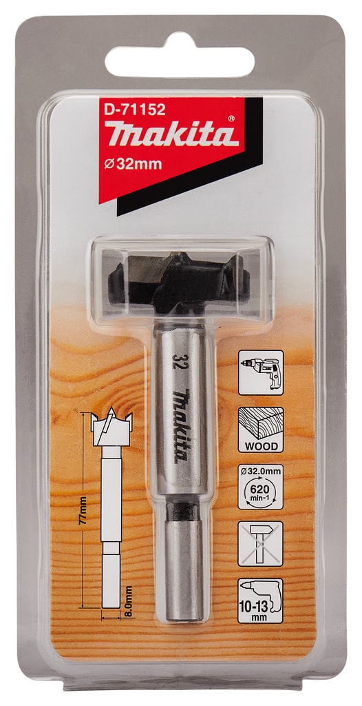 Сверло Forstner Standard 32 x 77 мм MAKITA (D-71152)