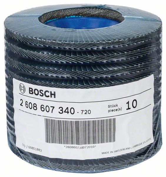 Лепестковый шлифкруг Best for Metal 125x22,23 мм P80 (плоский) BOSCH (2608607340), фото 4