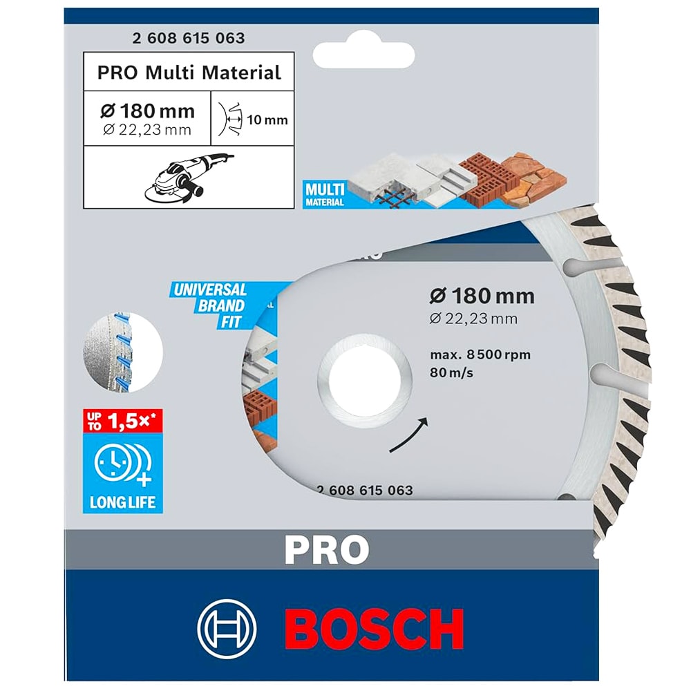 Алмазный круг 180х22,23 мм PRO Multi Material, BOSCH