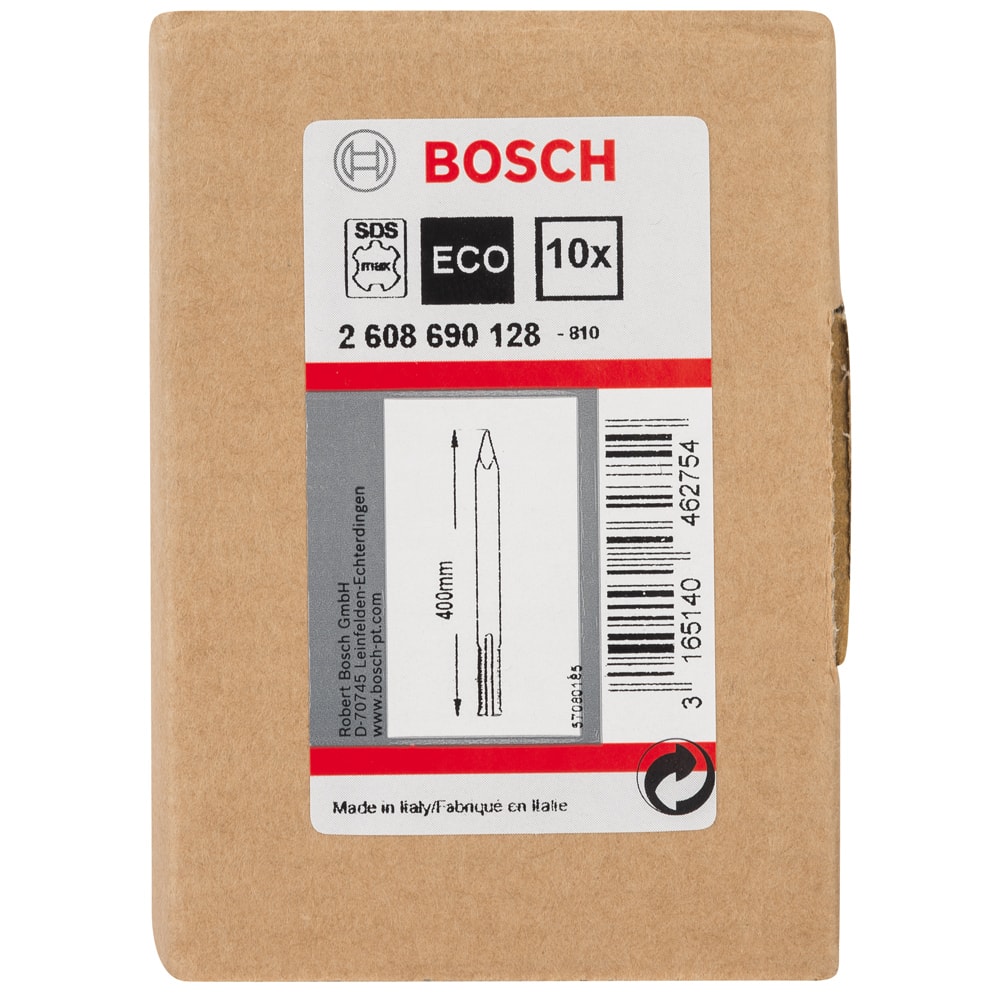 Зубило SDS-max_Пикообразное 400 мм (10 шт), BOSCH, фото 4