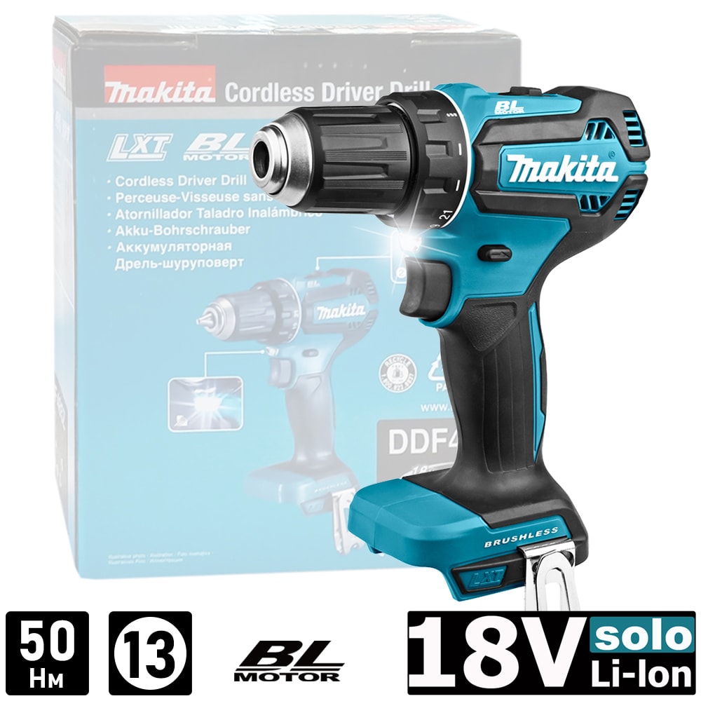 Дрель-шуруповерт аккумуляторная DDF485Z (DDF 485 Z) MAKITA