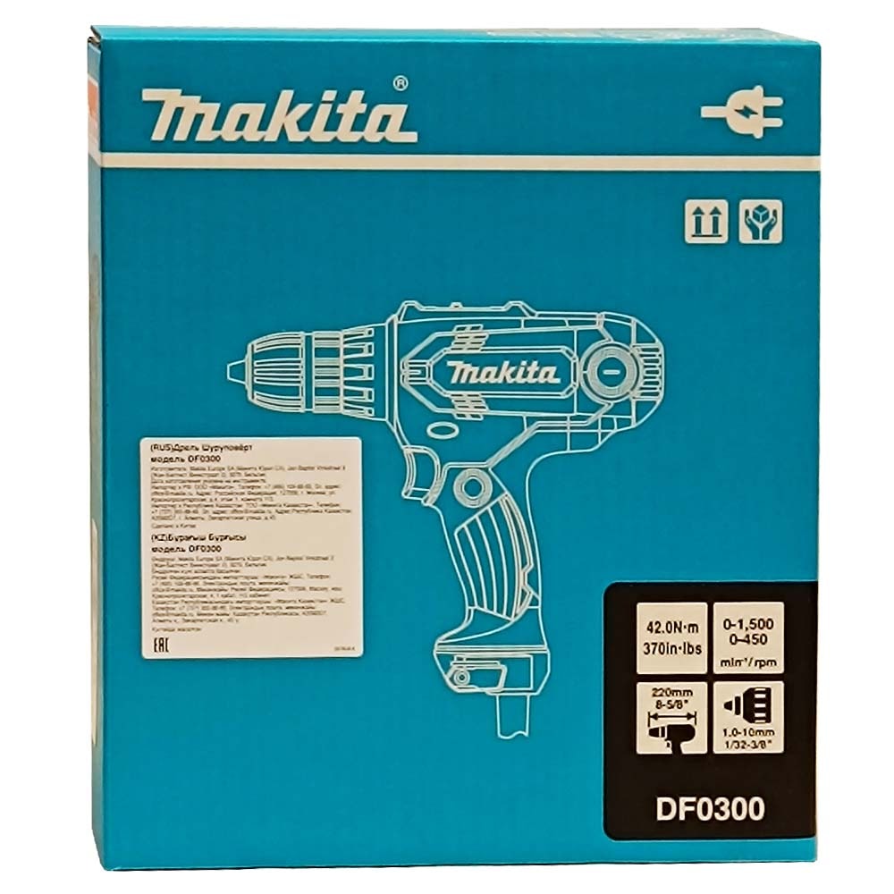 Шуруповерт электрический DF0300 (320 Вт / 56 Nm), MAKITA, фото 2