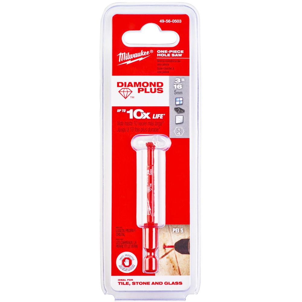 Алмазная коронка D5 мм 1/4" Hex Diamond Plus Milwaukee (49560503)