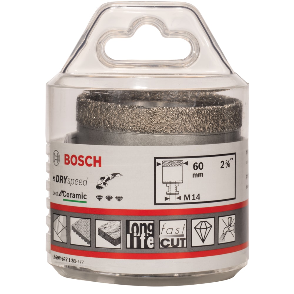Алмазная коронка D60 мм M14 Best for Ceramic BOSCH (2608587128), фото 2
