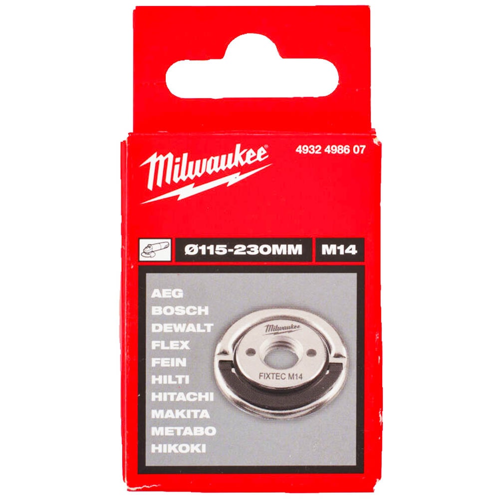 Гайка быстрозажимная FIXTEC к углошлифмашинам 115 - 230 мм Milwaukee (4932498607)