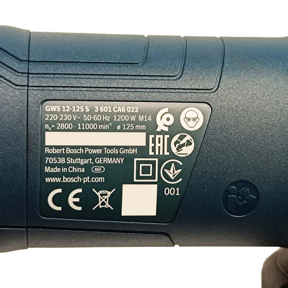 Угловая шлифмашина GWS 12-125 S Professional BOSCH (06013A6020), фото 8