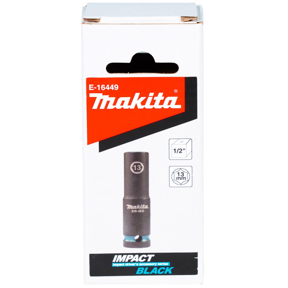 Головка ударная 1/2" 13 мм Impact Black (удлиненная), MAKITA