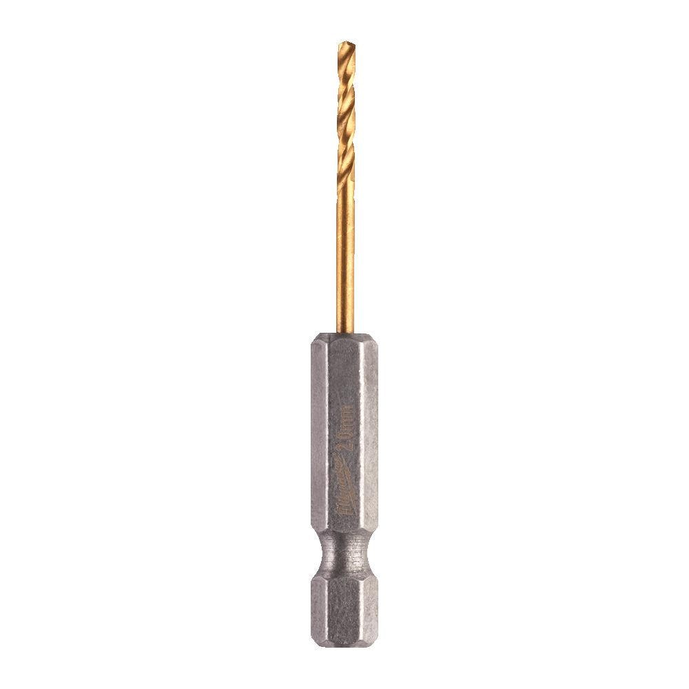 Сверло по металлу 2,0х62 мм (2 шт) Shokwave Red Hex HSS-G Tin Milwaukee (48894703), фото 2