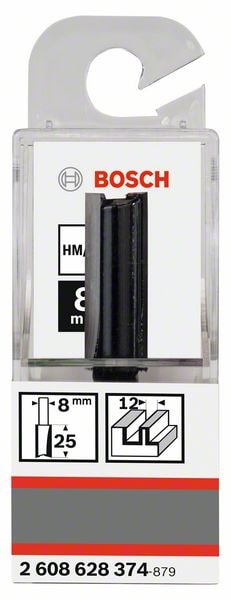 Фреза__Пазовая D12x25x62 / хв 8 мм, BOSCH