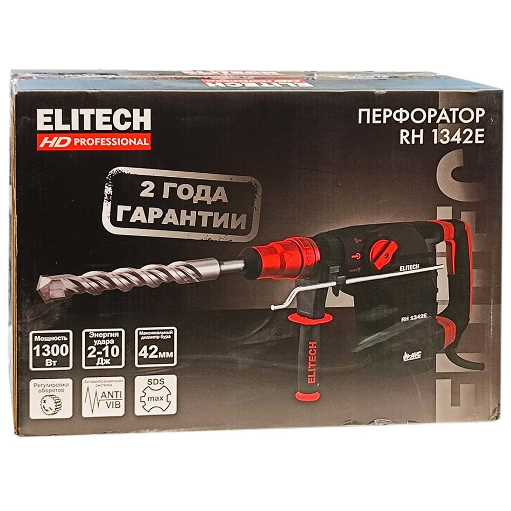 Перфоратор RH 1342E ELITECH HD (E2205.019.01), фото 2