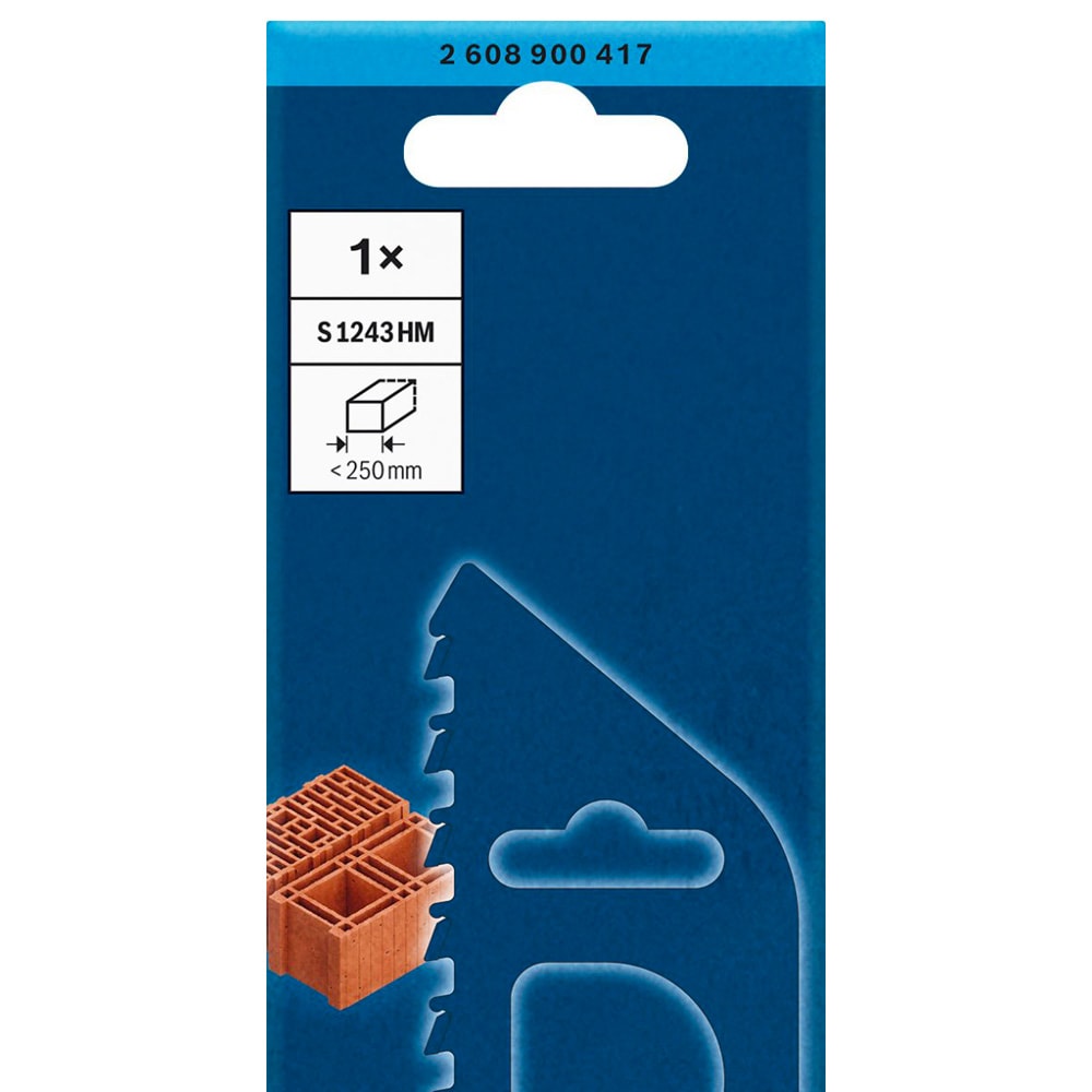 Пильное полотно для ножовки S 1243 HM Expert Hollow Brick (1 шт / 305 мм), BOSCH, фото 2