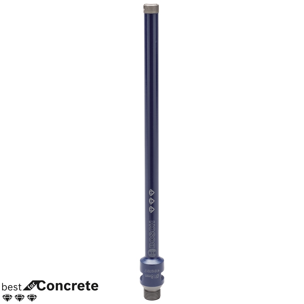 Коронка алмазная М18x300 мм G 1/2" Best for Concrete, BOSCH