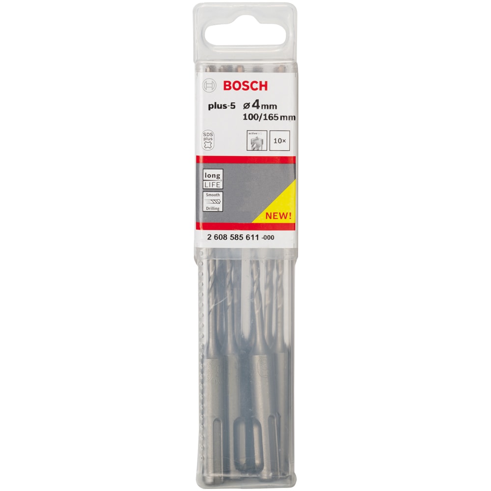 Бур по бетону SDS-Plus-5 4x100x165 мм (10 шт) BOSCH (2608585611), фото 2